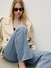 Mango Blue Matilda Medium-Rise Straight-Fit Jeans - Image 5 of 8