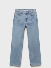 Mango Blue Matilda Medium-Rise Straight-Fit Jeans - Image 6 of 8