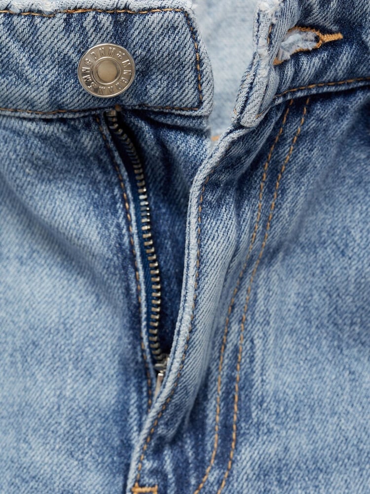 Mango Blue Matilda Medium-Rise Straight-Fit Jeans - Image 8 of 8