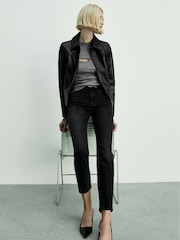 Mango Black Slim Mom Fit Comfort High Rise Jeans - Image 7 of 12