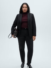 Mango Black Slim Mom Fit Comfort High Rise Jeans - Image 8 of 12