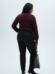 Mango Black Slim Mom Fit Comfort High Rise Jeans - Image 9 of 12