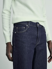 Mango Dark Blue Slim Mom Fit Comfort High Rise Jeans - Image 4 of 6