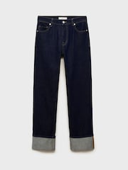 Mango Dark Blue Slim Mom Fit Comfort High Rise Jeans - Image 5 of 6