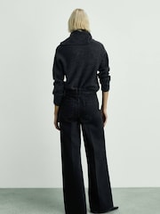 Mango Black Jeans Emma 100% Cotton Jeans - Image 2 of 7