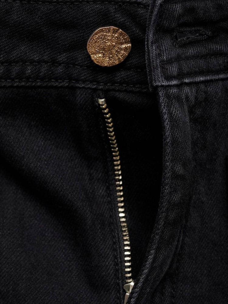 Mango Black Jeans Emma 100% Cotton Jeans - Image 7 of 7