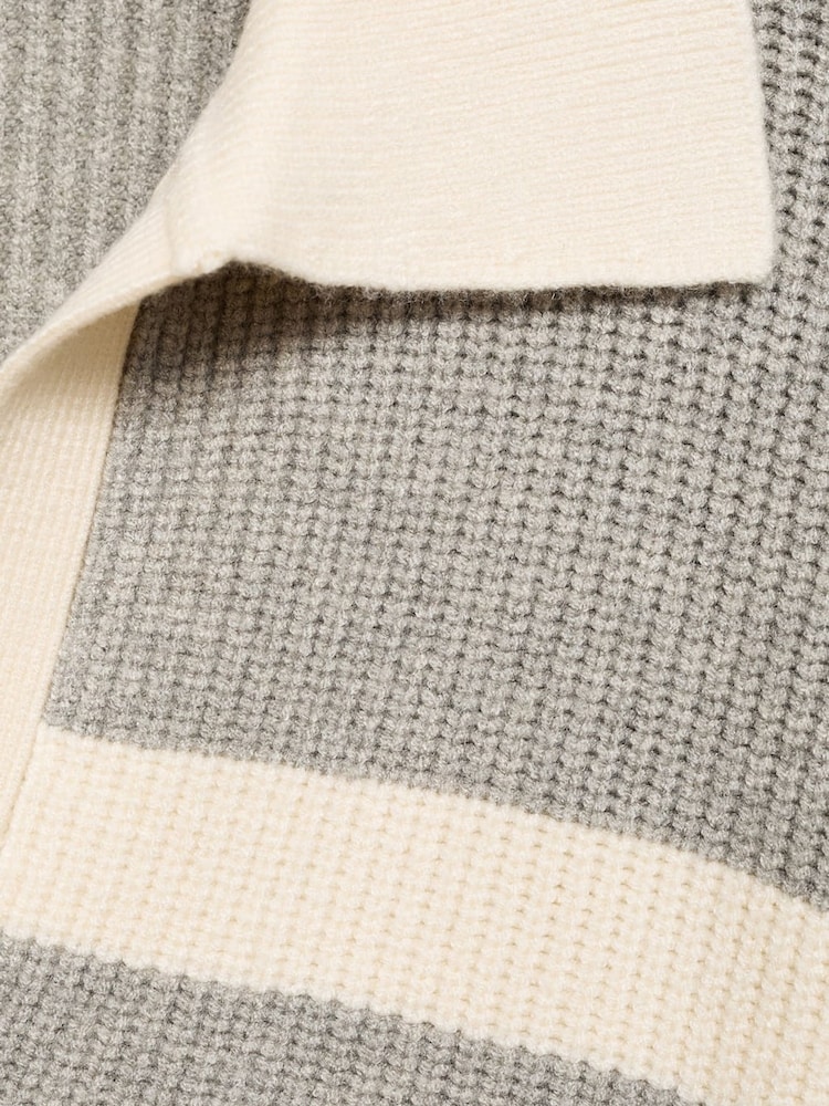 Mango Grey Collar Knitted Jumper - Image 6 of 6
