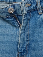 Mango Blue Flared Mid-Rise Jeans - Image 6 of 6