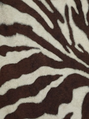 Mango Brown Animal Print Flared Alegra Dress - Image 7 of 7