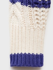 Mango Cream Striped Cable Knit Jumper - Image 7 of 7