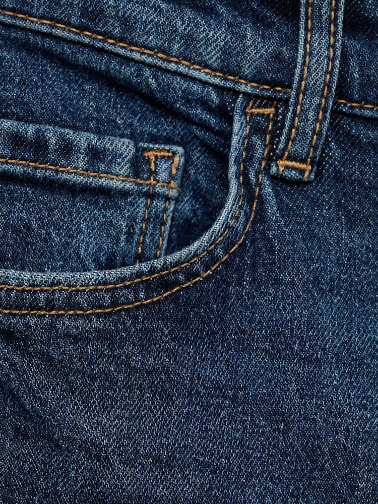 Mango Blue Slim Mom Fit Comfort High Rise Jeans - Image 10 of 11