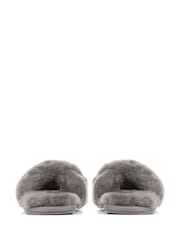 Jones Bootmaker Grey Dory Sheepskin Slippers - Image 2 of 5