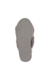 Jones Bootmaker Grey Dory Sheepskin Slippers - Image 5 of 5