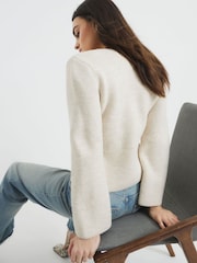 beis - Cárdigan asimétrico con botones de River Island - Imagen 4 de 6