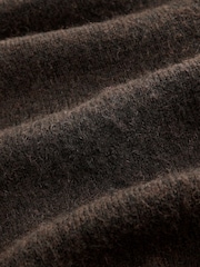 Chocolate Brown Crew Neck Knitted Cardigan - Image 7 of 7