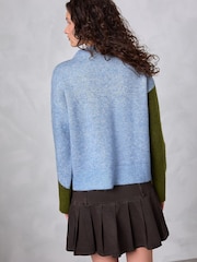 Green Multi Landscape Scene Print Crew Neck Jumper - Image 5 of 9