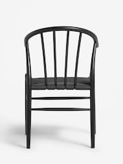 Jasper Conran London Set of 2 Black with Black Weave Bray Dining Chairs - Image 6 of 7