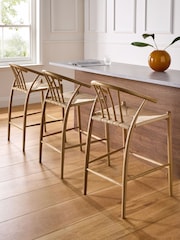 Jasper Conran London Oak Bray Bar Stool - Image 2 of 8