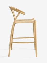 Jasper Conran London Oak Bray Bar Stool - Image 5 of 8