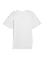 Puma White Mens RUN FAV "Forever. Faster." T-Shirt - Image 2 of 2