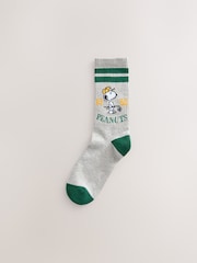 White Golf Snoopy Pattern License Sports Socks 3 Pack - Image 2 of 6