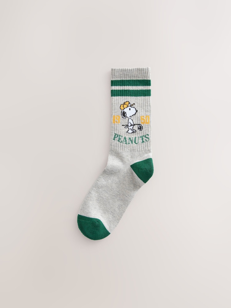 White Golf Snoopy Pattern License Sports Socks 3 Pack - Image 2 of 6