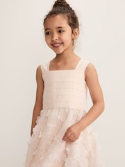 Phase Eight Pink Delilah Textured Floral Dress - Image 4 of 7