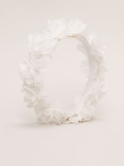 Phase Eight White Petal Headband - Image 1 of 3