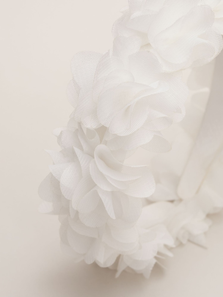 Phase Eight White Petal Headband - Image 3 of 3 Phase Eight White Petal Headband - Image 3 of 3