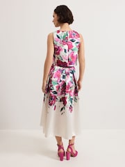 Phase Eight Natural Celeste Floral Print Skirt - Image 2 of 7