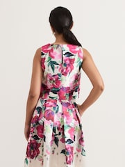 Phase Eight Natural Petite Celeste Floral Print Top - Image 2 of 7