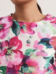 Phase Eight Natural Petite Celeste Floral Print Top - Image 5 of 7