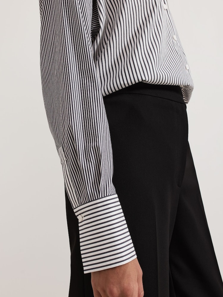 Phase Eight Natural Mixed Stripe Shirt - Image 5 of 5