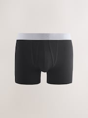 Black Blue/Brown Waistbands 10 pack A-Front Boxers - Image 10 of 14