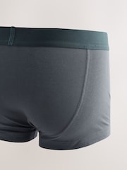 Grey Bright Waistbands 10 pack Cotton Rich Blend Hipsters Boxers - Image 12 of 14