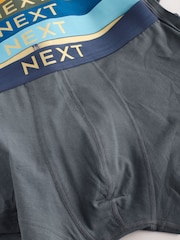 Grey Bright Waistbands 10 pack Cotton Rich Blend Hipsters Boxers - Image 14 of 14
