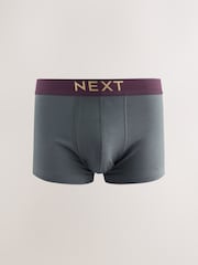 Grey Bright Waistbands 10 pack Cotton Rich Blend Hipsters Boxers - Image 2 of 14