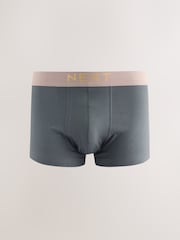 Grey Bright Waistbands 10 pack Cotton Rich Blend Hipsters Boxers - Image 5 of 14