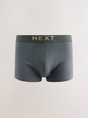 Grey Bright Waistbands 10 pack Cotton Rich Blend Hipsters Boxers - Image 6 of 14