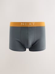 Grey Bright Waistbands 10 pack Cotton Rich Blend Hipsters Boxers - Image 8 of 14