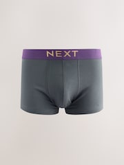 Grey Bright Waistbands 10 pack Cotton Rich Blend Hipsters Boxers - Image 9 of 14