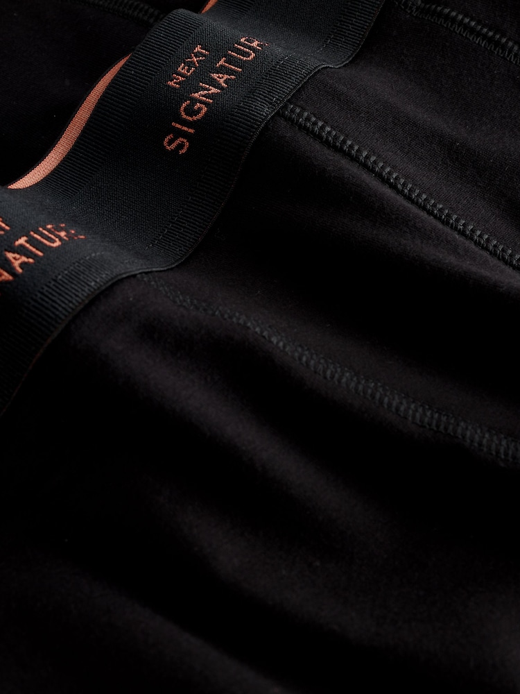 Black Rich Colour Waistband Signature Trunk Boxers - Image 8 of 8