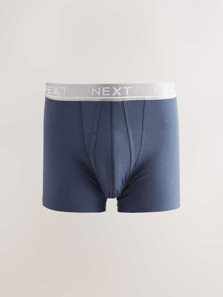 Blue Light Metallic Waistband A-Front Boxers 5 Pack - Image 2 of 9