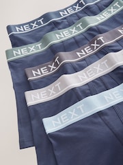 Blue Light Metallic Waistband A-Front Boxers 5 Pack - Image 8 of 9