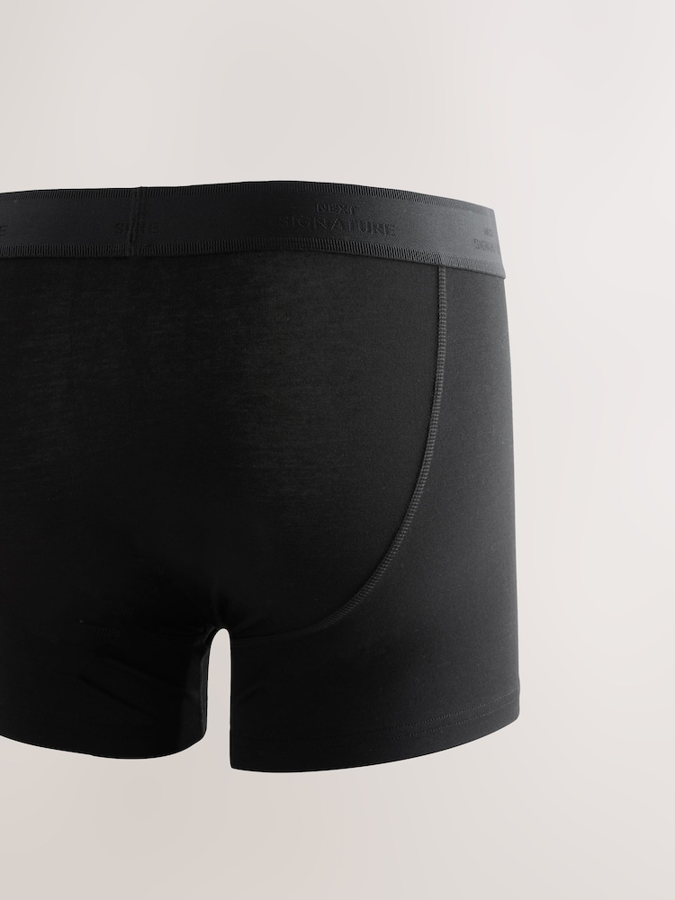 Black Modal 4 pack Signature A-Fronts Boxers - Image 6 of 8