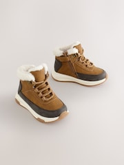 Tan Brown Warm Lined Walking Boots - Image 1 of 6