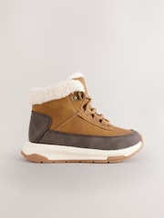 Tan Brown Warm Lined Walking Boots - Image 2 of 6