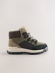 Green Khaki Thermal Thinsulate™ Lined Hiker Boots - Image 4 of 8