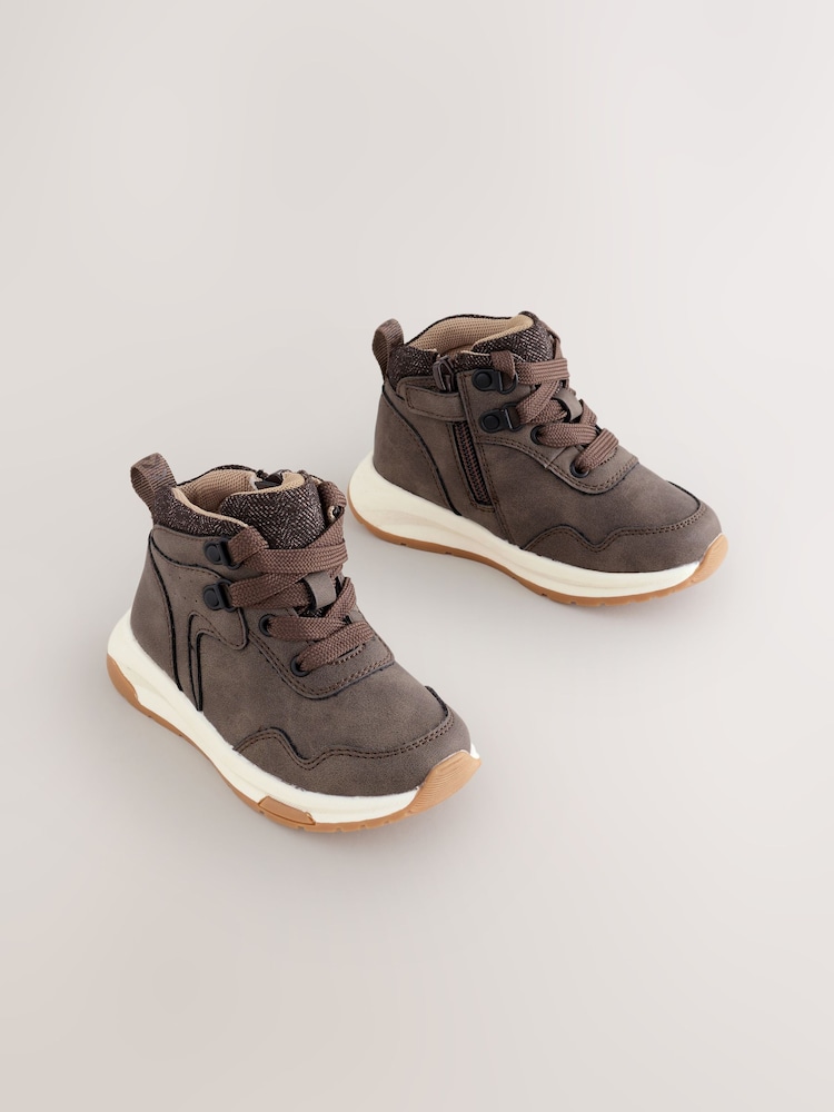 Chocolate Brown Warm Lined Walking Boots - Image 1 of 6