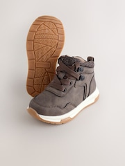 Chocolate Brown Warm Lined Walking Boots - Image 4 of 6